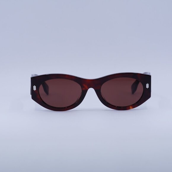 ?️ New Fendi FE40125F 54S Sunglasses - Shiny Red Havana Frame, Bordeaux Lenses main image 9